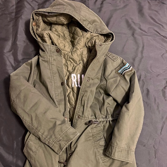Zara Army Green Jacket - Picture 1 of 4